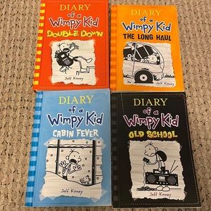 Diary of a wimpy kid books total of 4